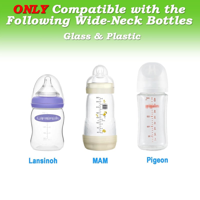EESC2Y (9-PCs) Travel Bottle Caps Compatible with Lansinoh MAM Bottles, Storage Lids Replacement - Image 2